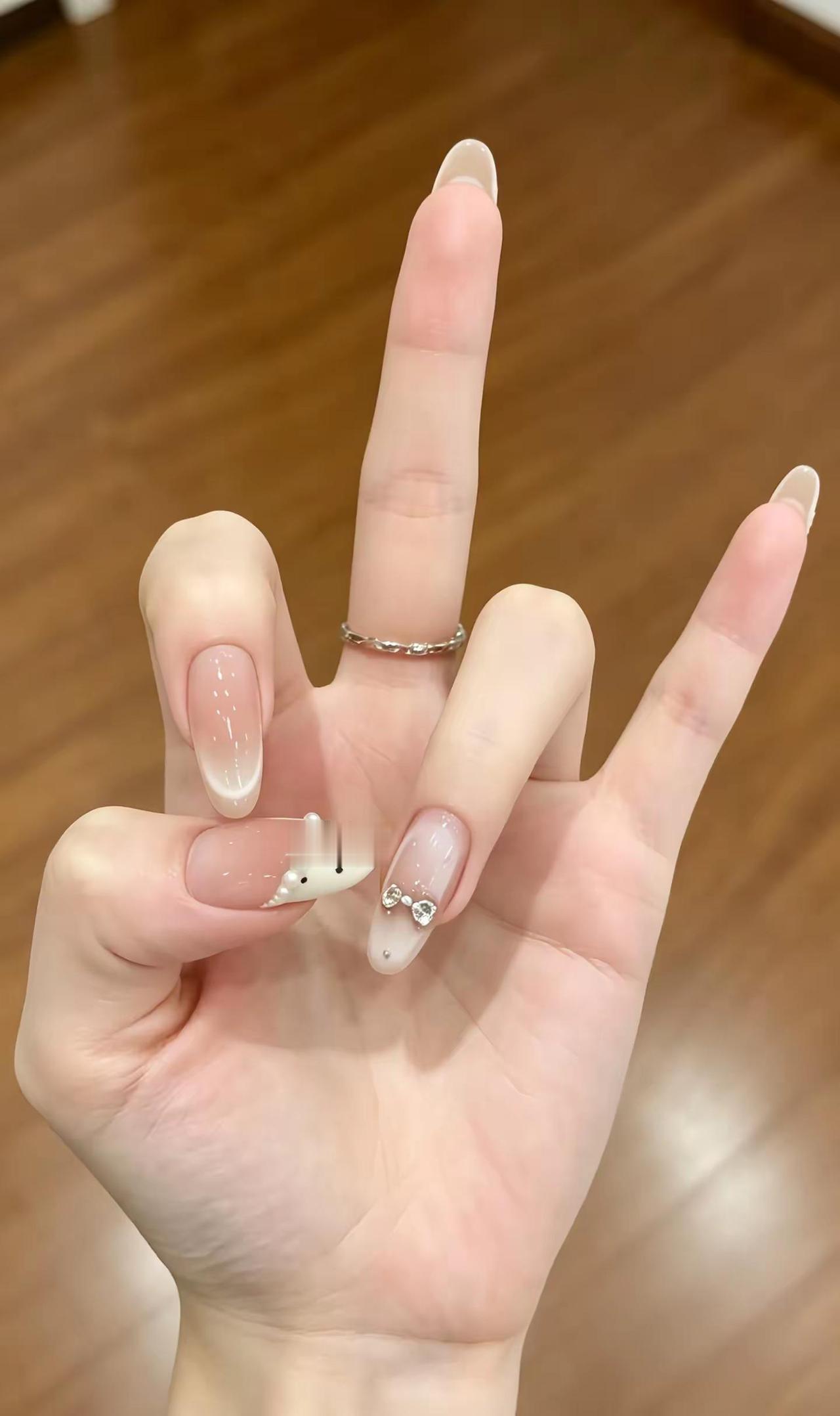 甲油胶试色 美甲 脚美甲 穿戴甲