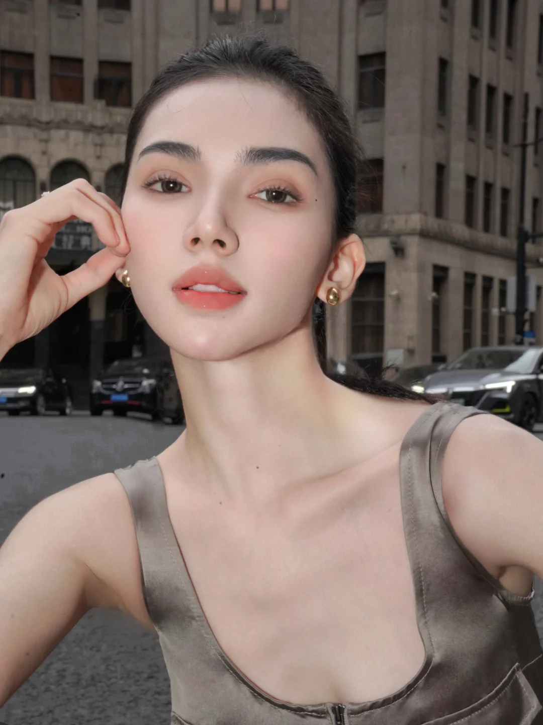 果然气质的发型还是大光明