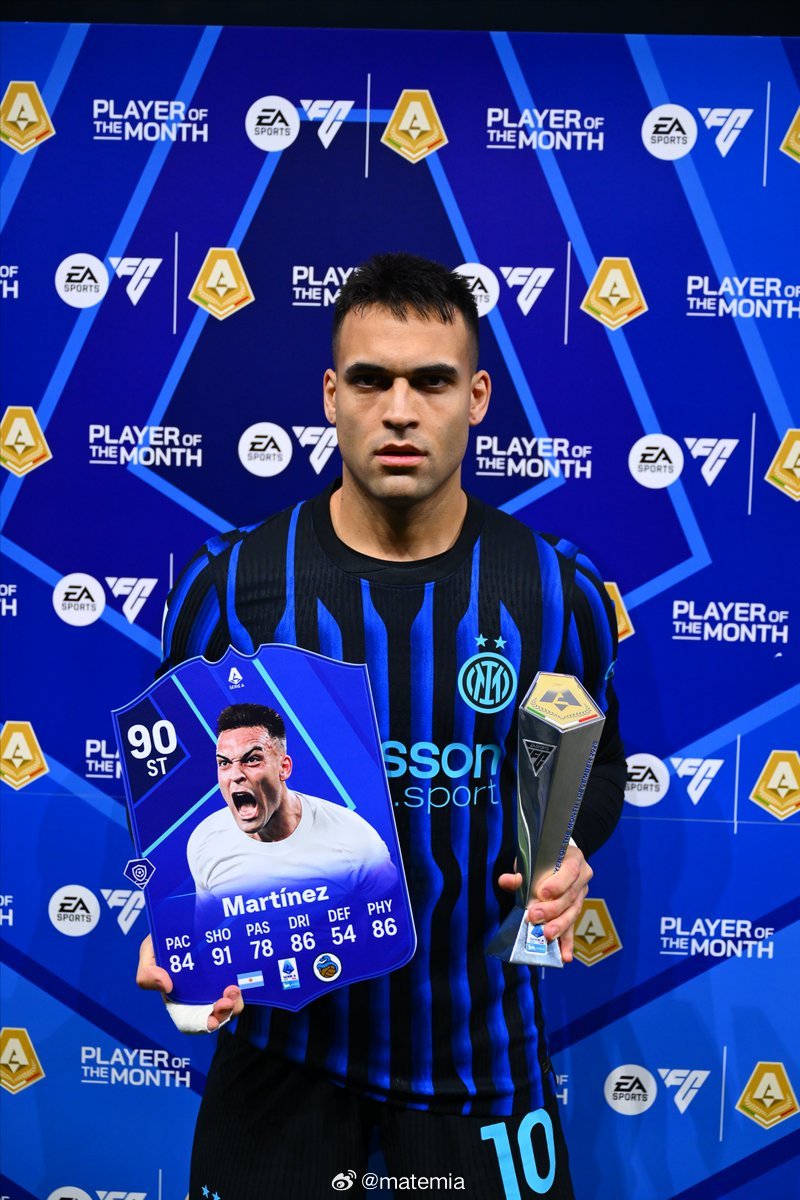 劳塔罗·马丁内斯👏阿根廷公牛🐂被评为意甲十二月最佳球员🖤💙 