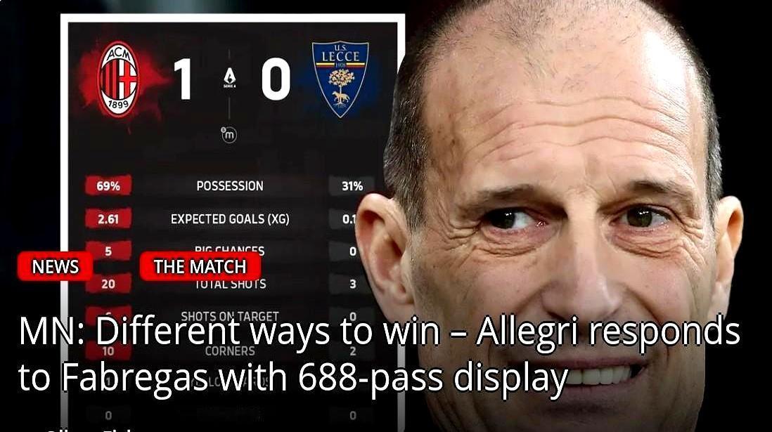 3场球=3套脸，米兰怎么都赢
 
25脚轰门能进1个，3脚射门也能灌3球，阿莱格