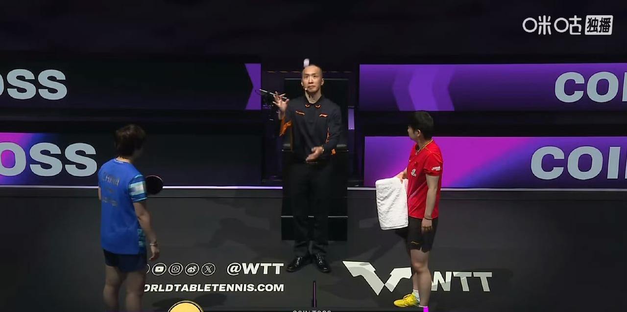 王楚钦🇨🇳VS张禹珍🇰🇷 ​​​！
这是WTT冠军赛澳门站男单半决赛。