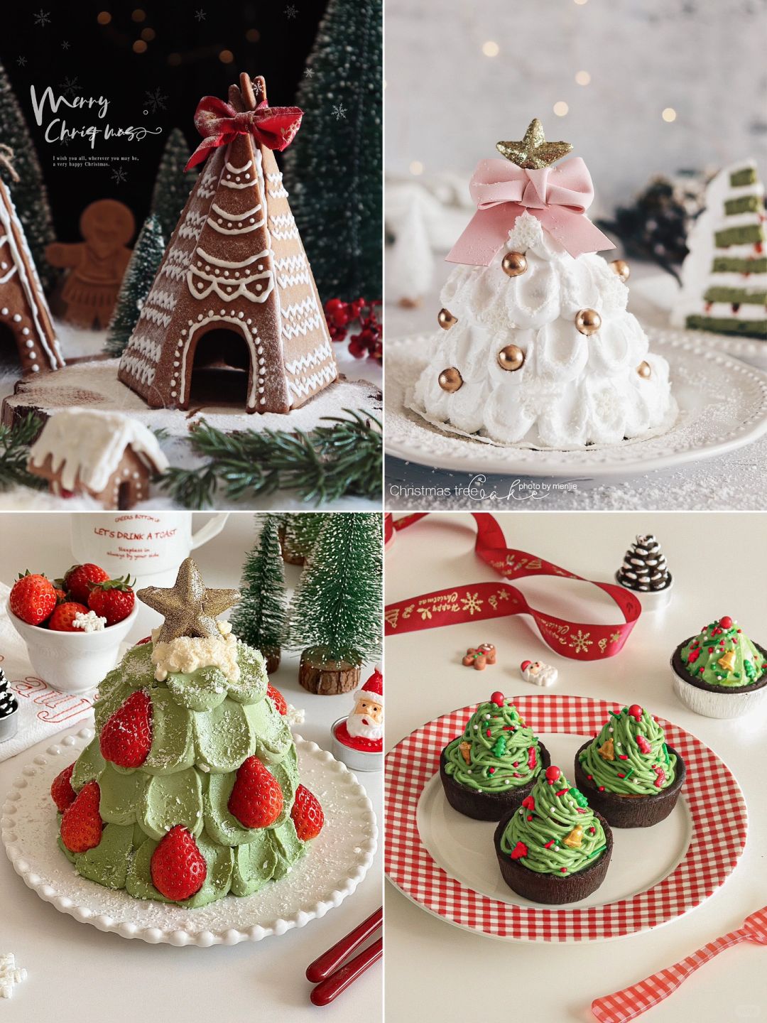 四款高颜值🎄圣诞甜品合集🎅🧑‍🎄