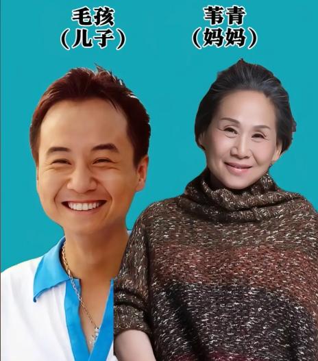 这13对母子都是演员，韩影和儿子都是实力派，一起演过《渴望》，毛孩带着母亲出道，