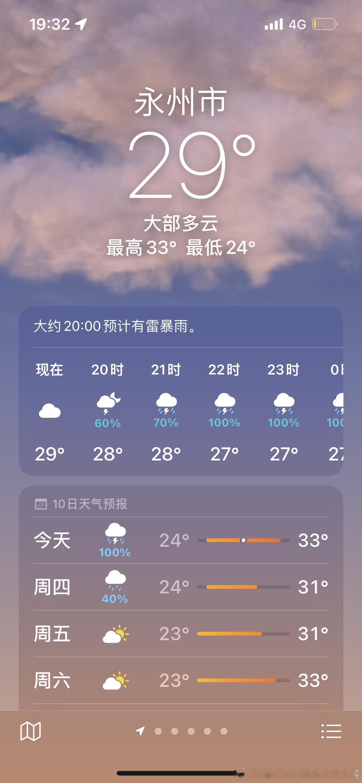 路过永州落日 