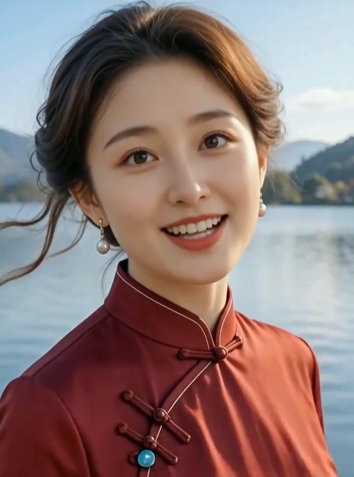 祖国宝岛的日月潭太美了，湖面波光粼粼，绿青山太让人向往了。这湖水像不像镜子？走在