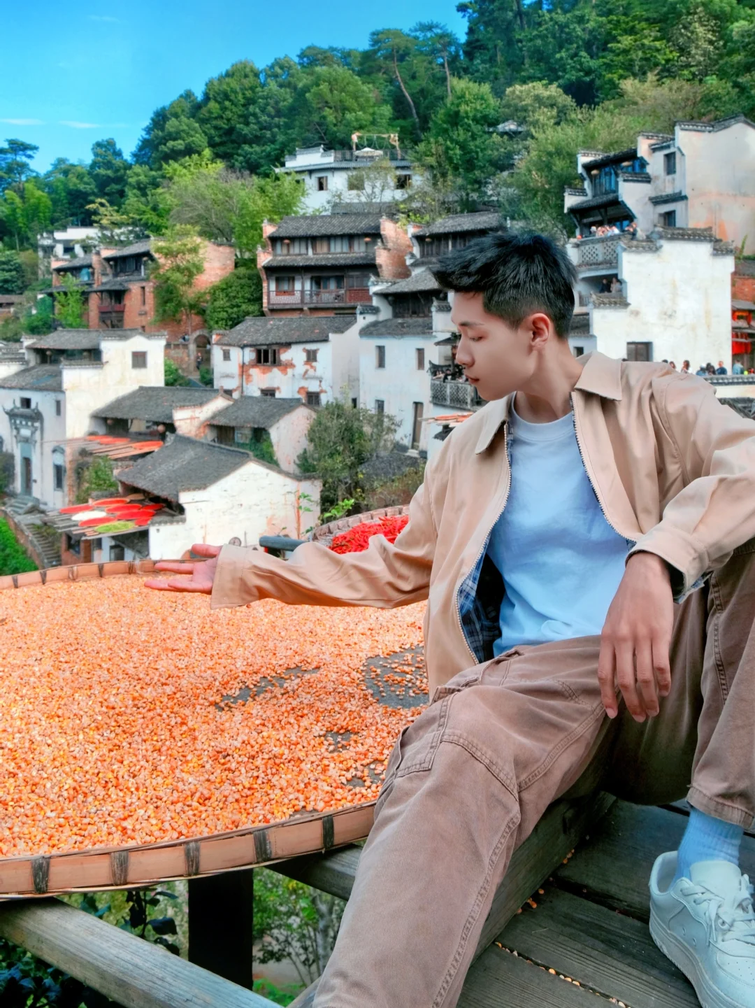 秋日浓度播报｜篁岭晒秋晒到了我心坎里🍁