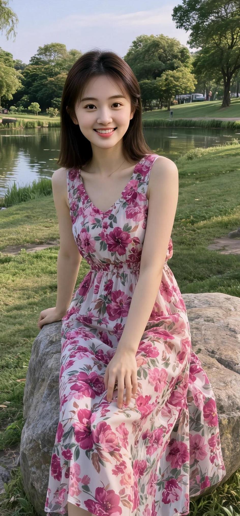 AI花间逸影 ai阳光时尚女孩 穿出你的时尚你的感觉