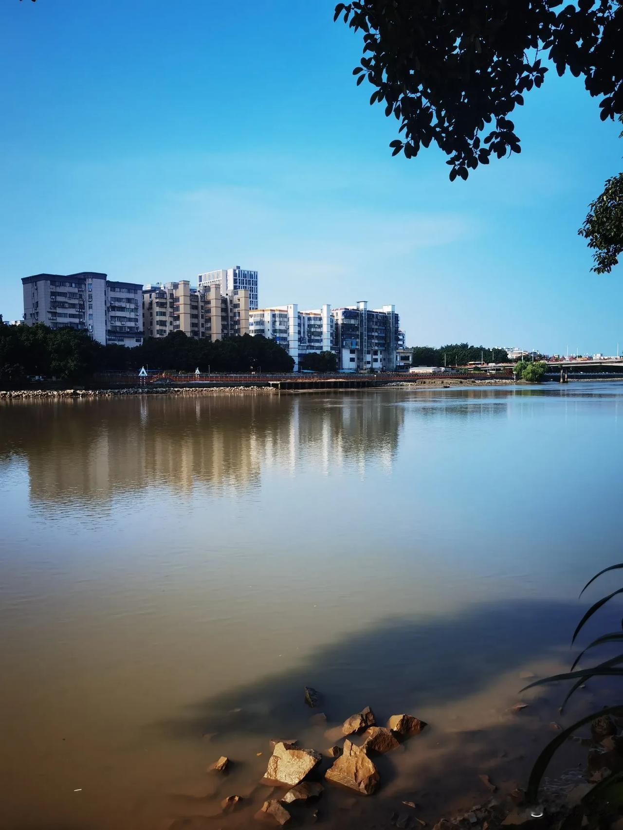 手机随手拍原创图片万里无云，立冬后的广州，依旧暖和！[比心]