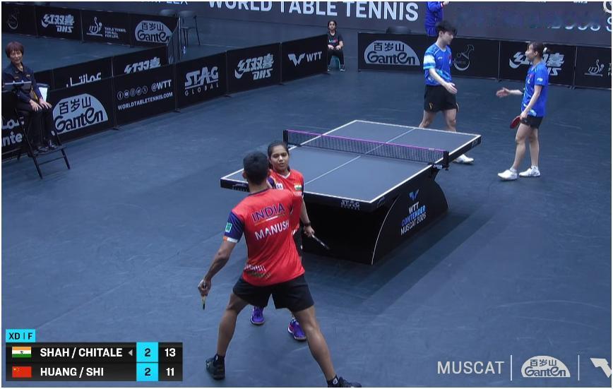 说实话，我看的有点傻眼了！乒乓球马斯喀特挑战赛混双决赛，黄友政/石洵瑶输给了一印
