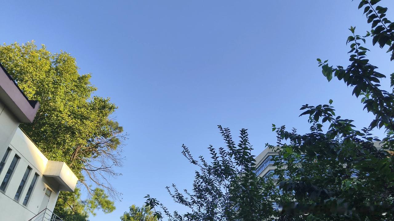 晒图笔记大赛蓝蓝天空，万里无云。