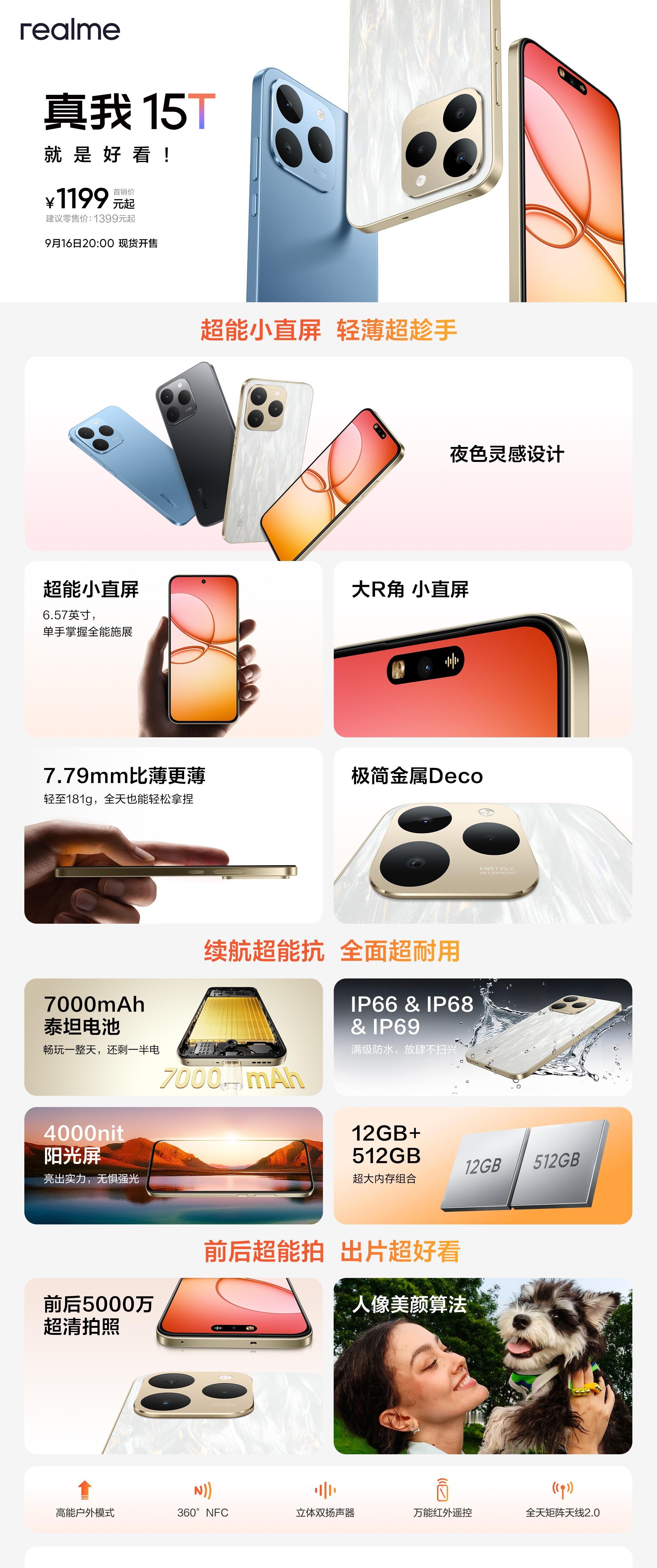 真我15系列这次发布了三款产品：真我15、真我15 Pro以及真我15T。真我1