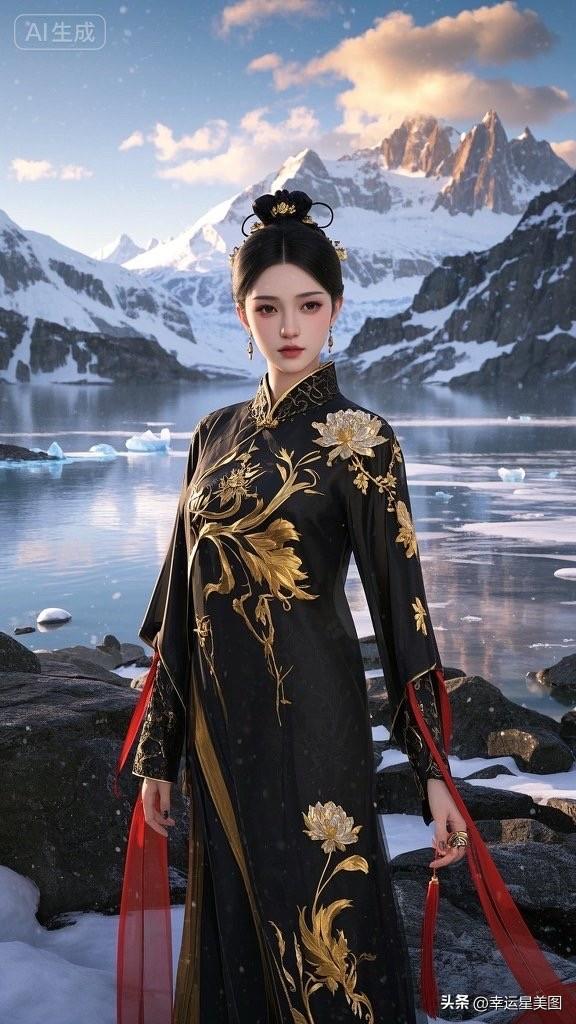 穿越时空的古典美人，山水间翩翩起舞