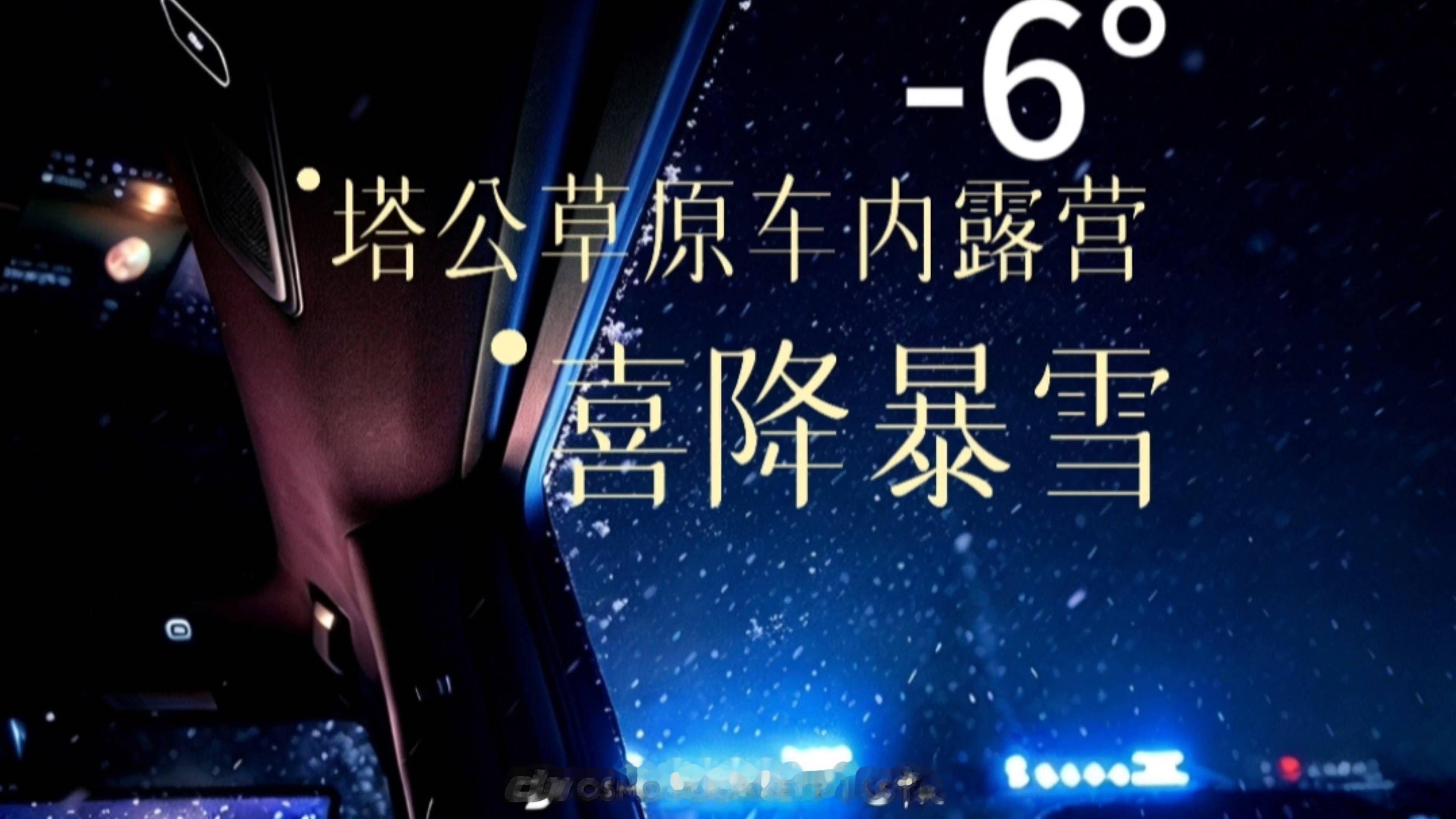 塔公-6℃｜车里露营突遇暴雪#蔚来es9# #蔚来#