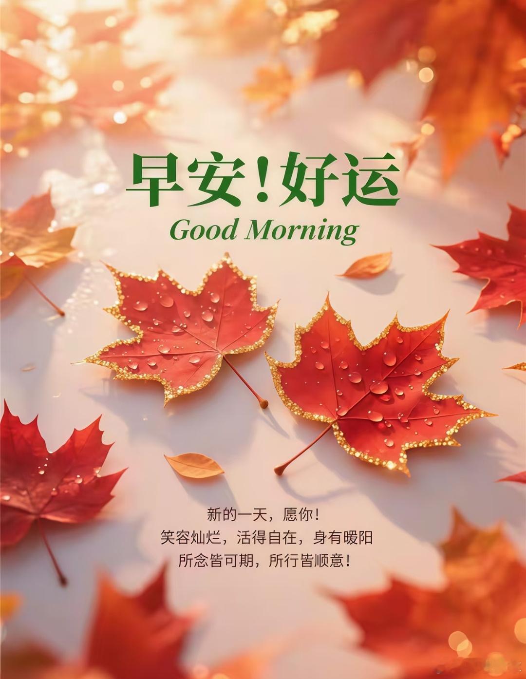 打开清晨的门，拥抱新的一天，鲜花总在路上邂逅，执着于梦想，坚毅前行，去承揽属于你