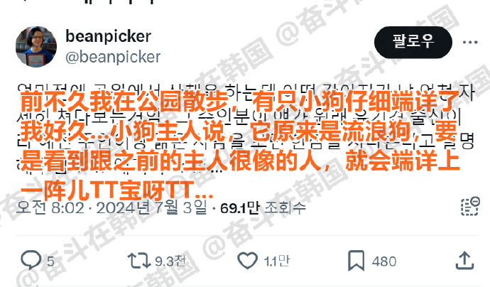 散步路上被一只小狗盯着看了好久的原因...[泪奔][泪奔]海外新鲜事 热点现场 