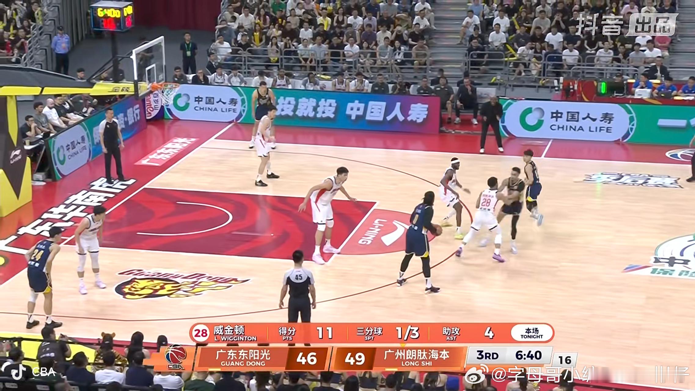 我鹿威金顿！广东男篮vs龙狮男篮