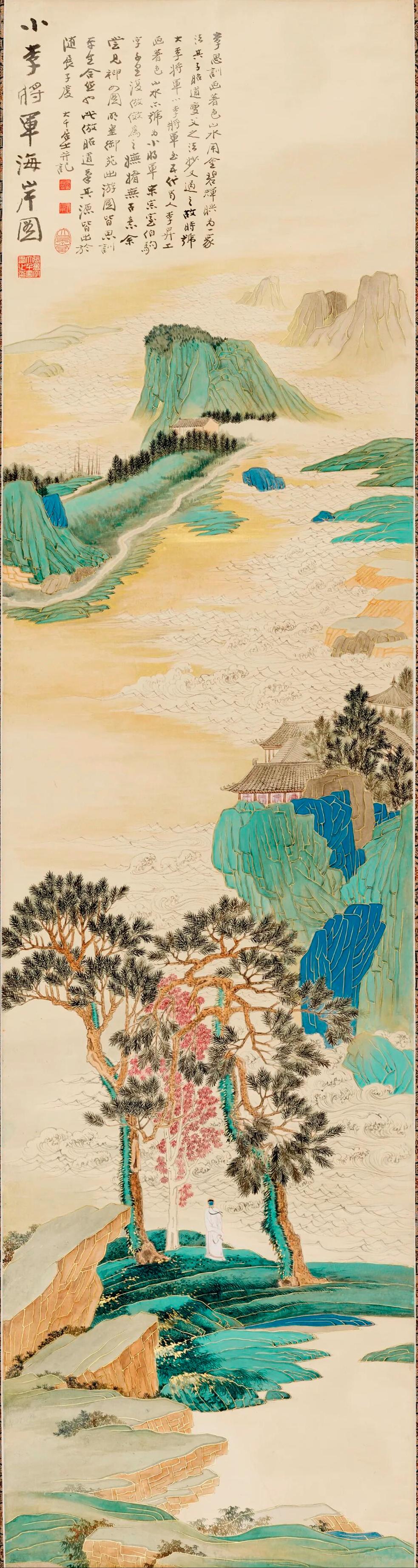 张大千的12幅唐宋名家仿画，失而复得更显珍贵。这套作品原为富商范竹斋70岁寿辰定