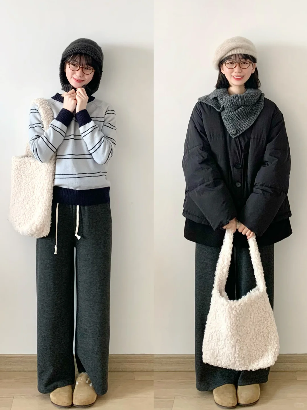 耐看的羽绒服之外套里面穿什么！