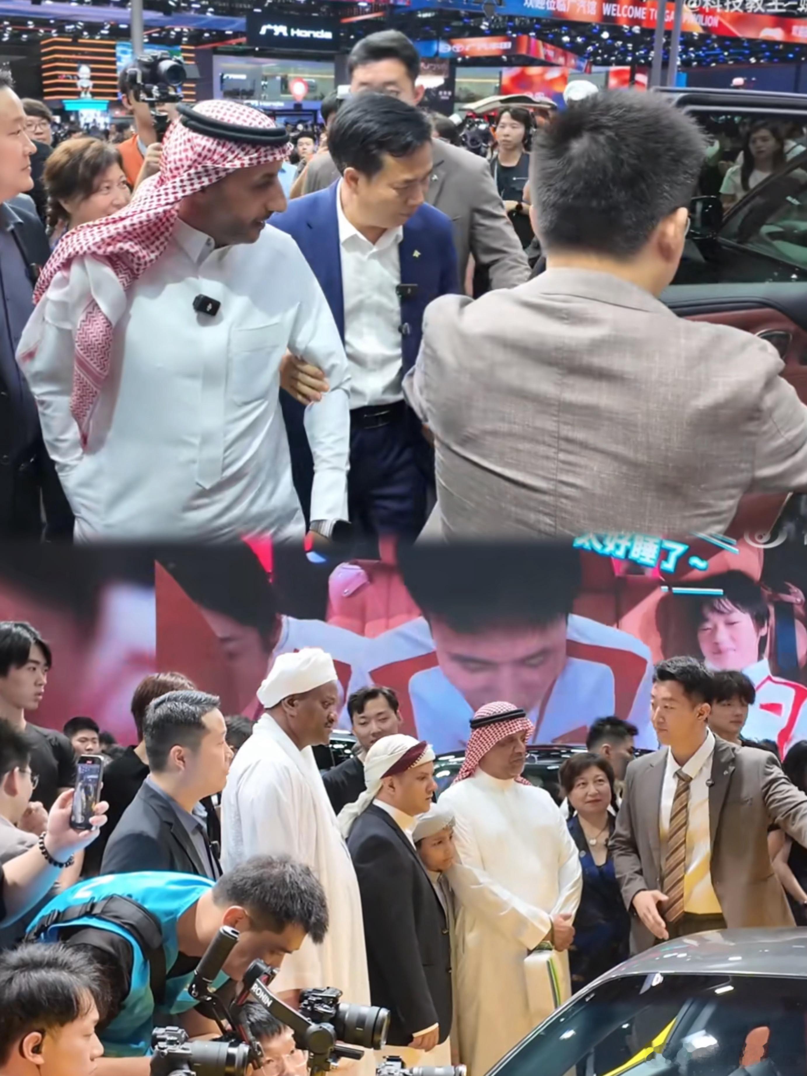 中东土豪组团来广州车展团购了 中东土豪扫了珠海航展，现在又准备扫广州车展了 