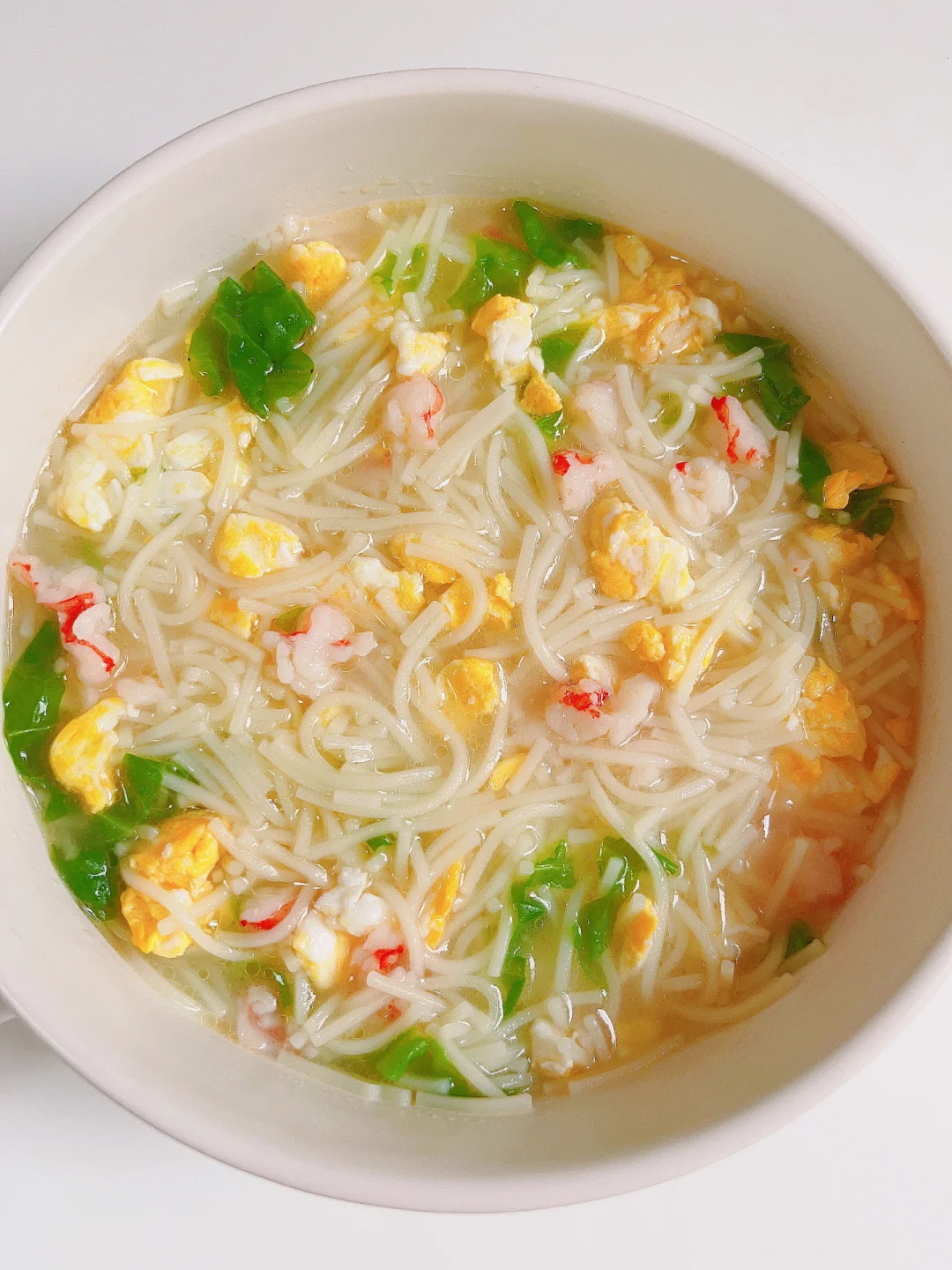 8M+宝宝辅食 | 鲜掉眉毛的快手虾仁鸡蛋面