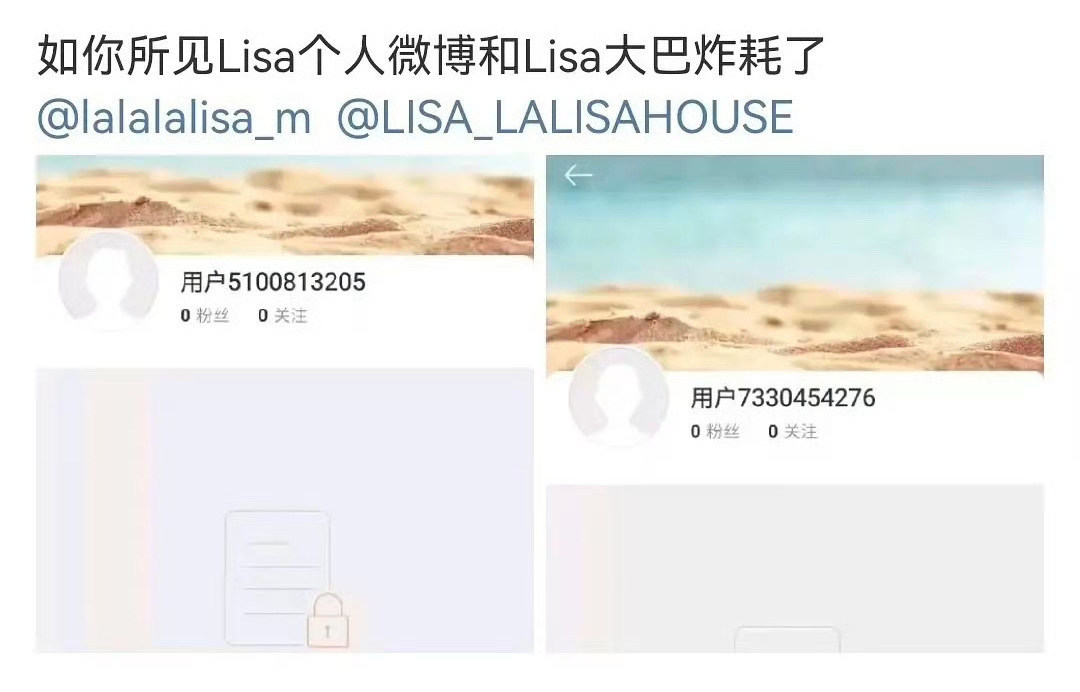 Lisa微博被封后韩国网友都说她自作自受，并表示爱中国。 ​​​