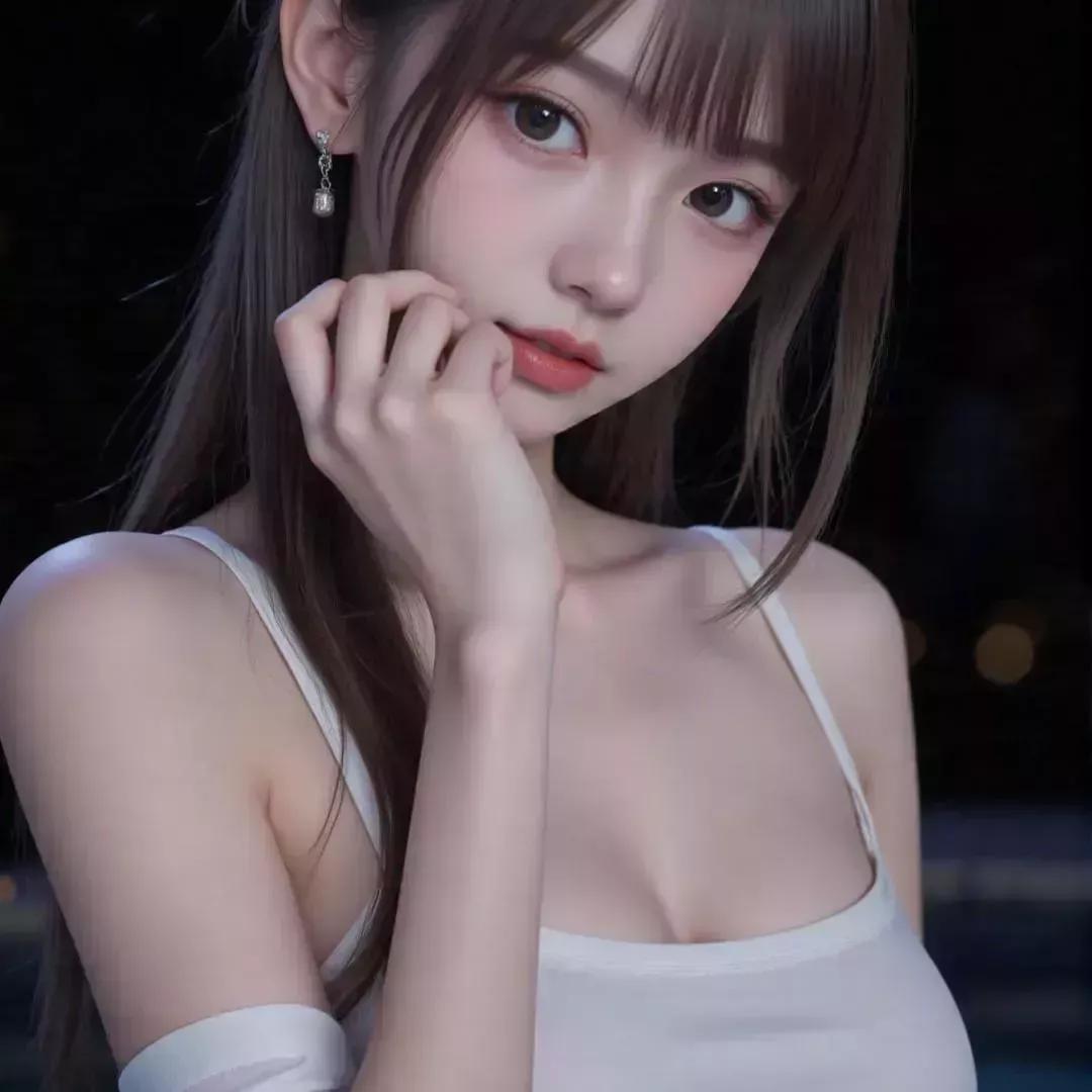 夜色撩人，少女心事少女心事馆 纯真少女心事 夜景少女韵 月色撩人心弦 夜影少女 