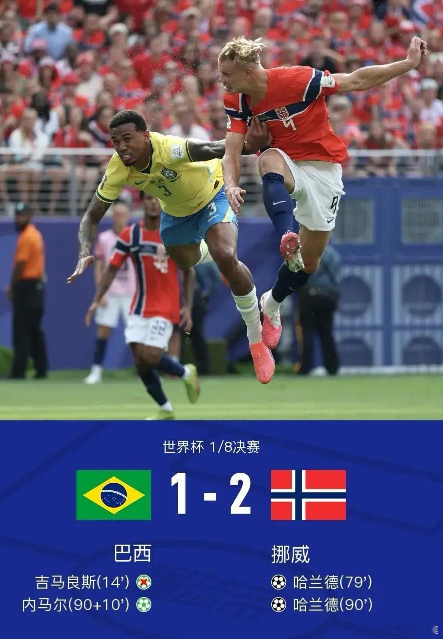 体育 北京时间7月6日4点，世界杯1/8决赛展开较量，巴西对阵挪威。上半场，库尼