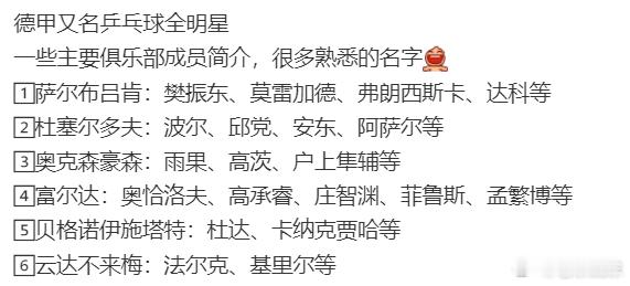 热点解读樊振东加盟德甲联赛 咪咕抓点紧，把版权买来吧。这可是非常好的机会啊。这些