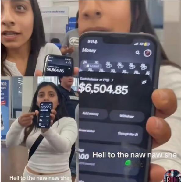 真事儿！美国沃尔玛，俩人吵架，一方骂一方穷 逼，另一方晒出自己的手机银行账户，上