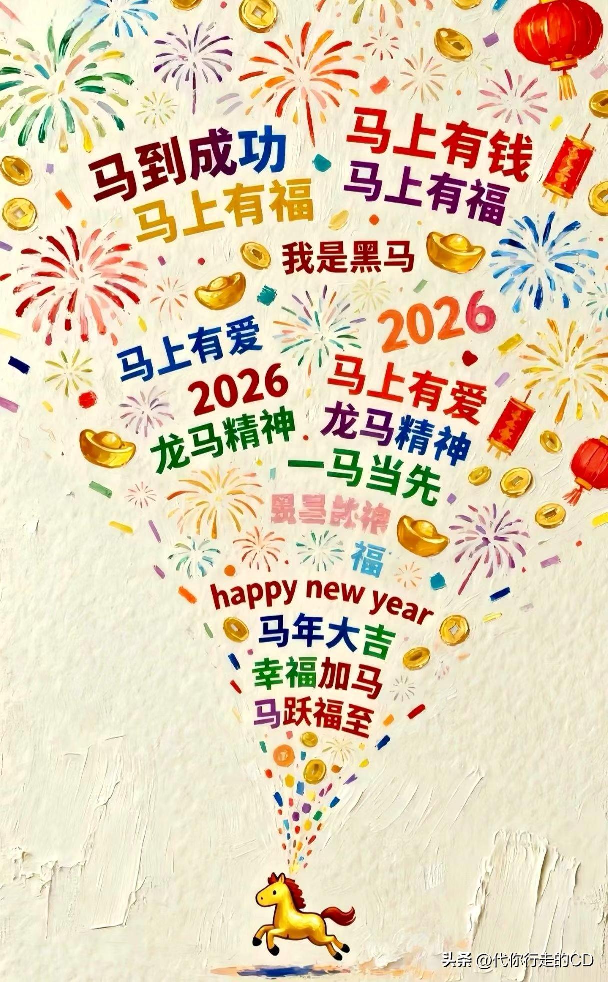 这马年文案不错，值得拥有!