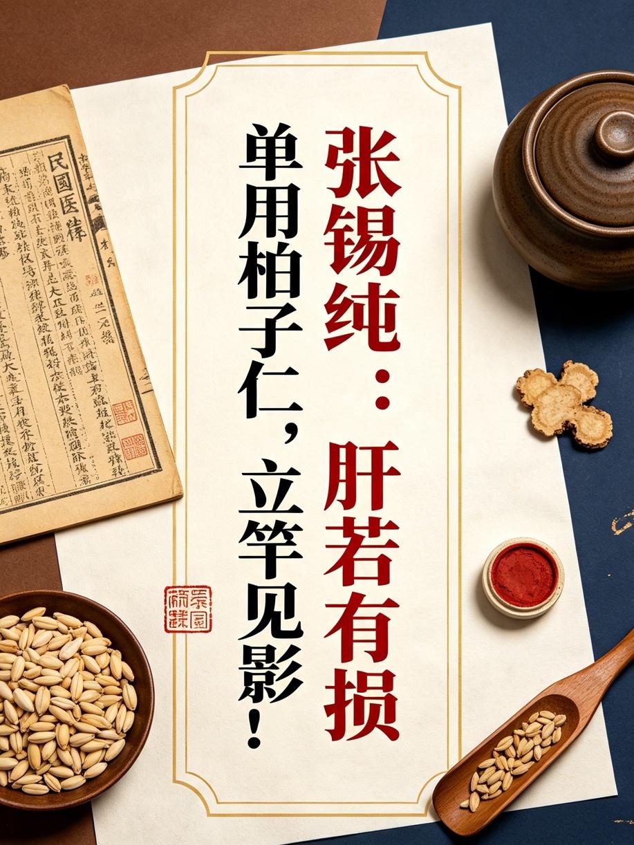 一味药，却能让张锡纯如此推崇！肝若有损，单用柏子仁，立竿见影！

说起张锡纯，中