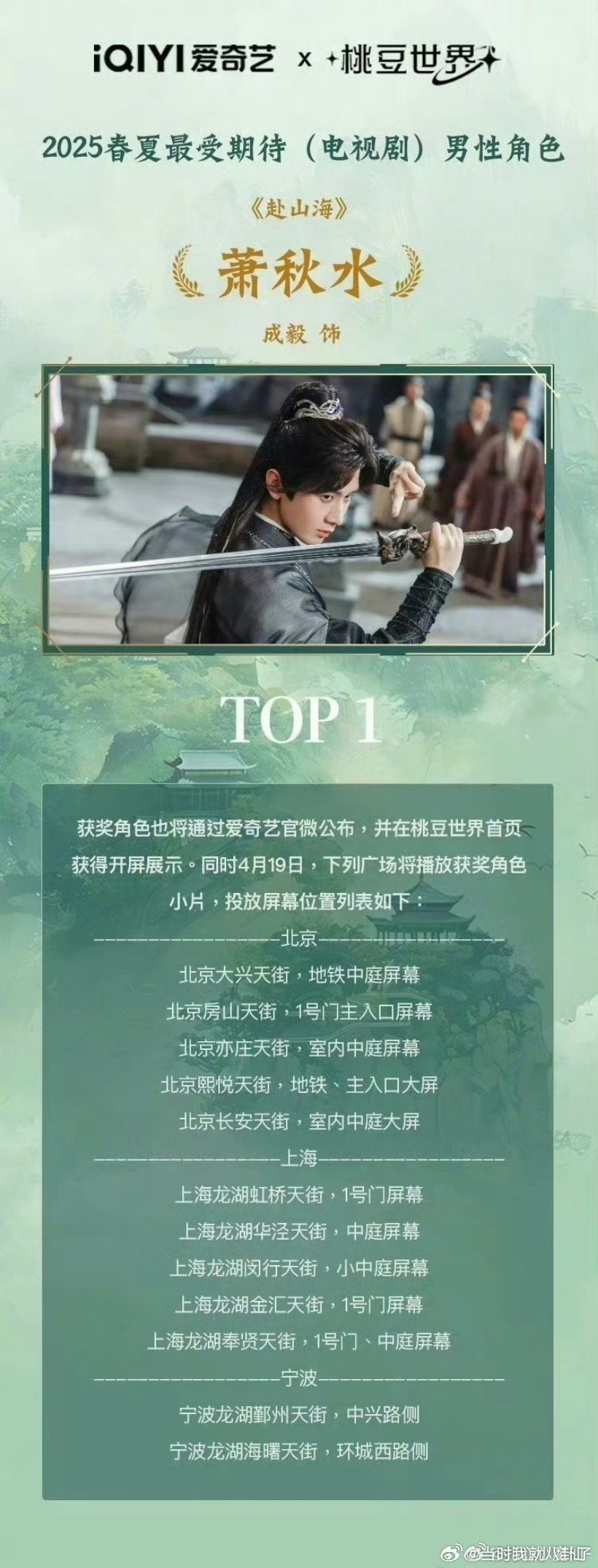 萧秋水2025最受期待男性角色东方淮竹2025最受期待女性角色刘诗诗东方淮竹获2