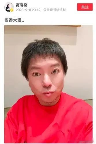 高晓松怎么变成这个样子了？

圆头变尖脸，小眼变大眼，脖子上的肥肉不见了，标志性
