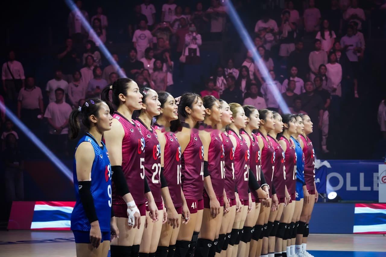 【得分统计】中国女排3-2泰国女排泰国女排个人得分统计塔达奥：16分（24扣15