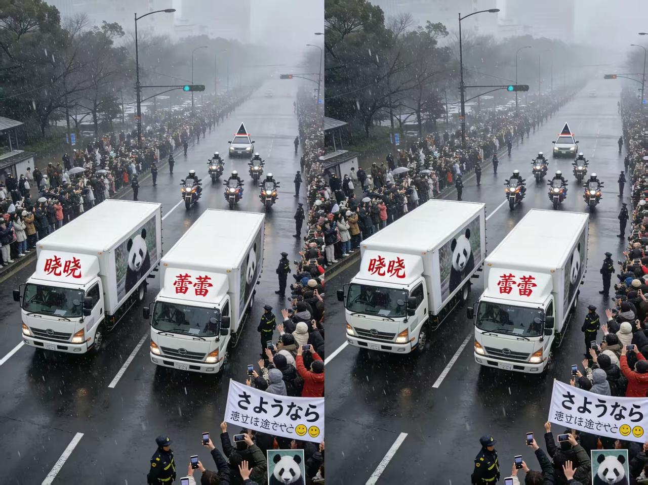 泪目！
旅日大熊猫晓晓蕾蕾终于启程回家，这对4岁龙凤胎是留日最后一对熊猫宝贝，自