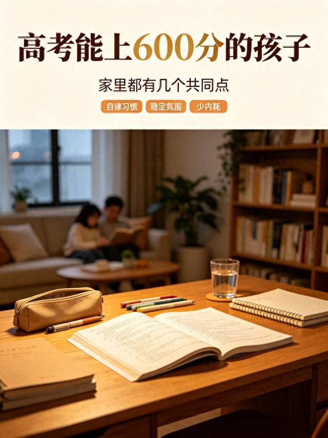 突然发现一个规律：高考能上600的孩子，家里都有几个共同点