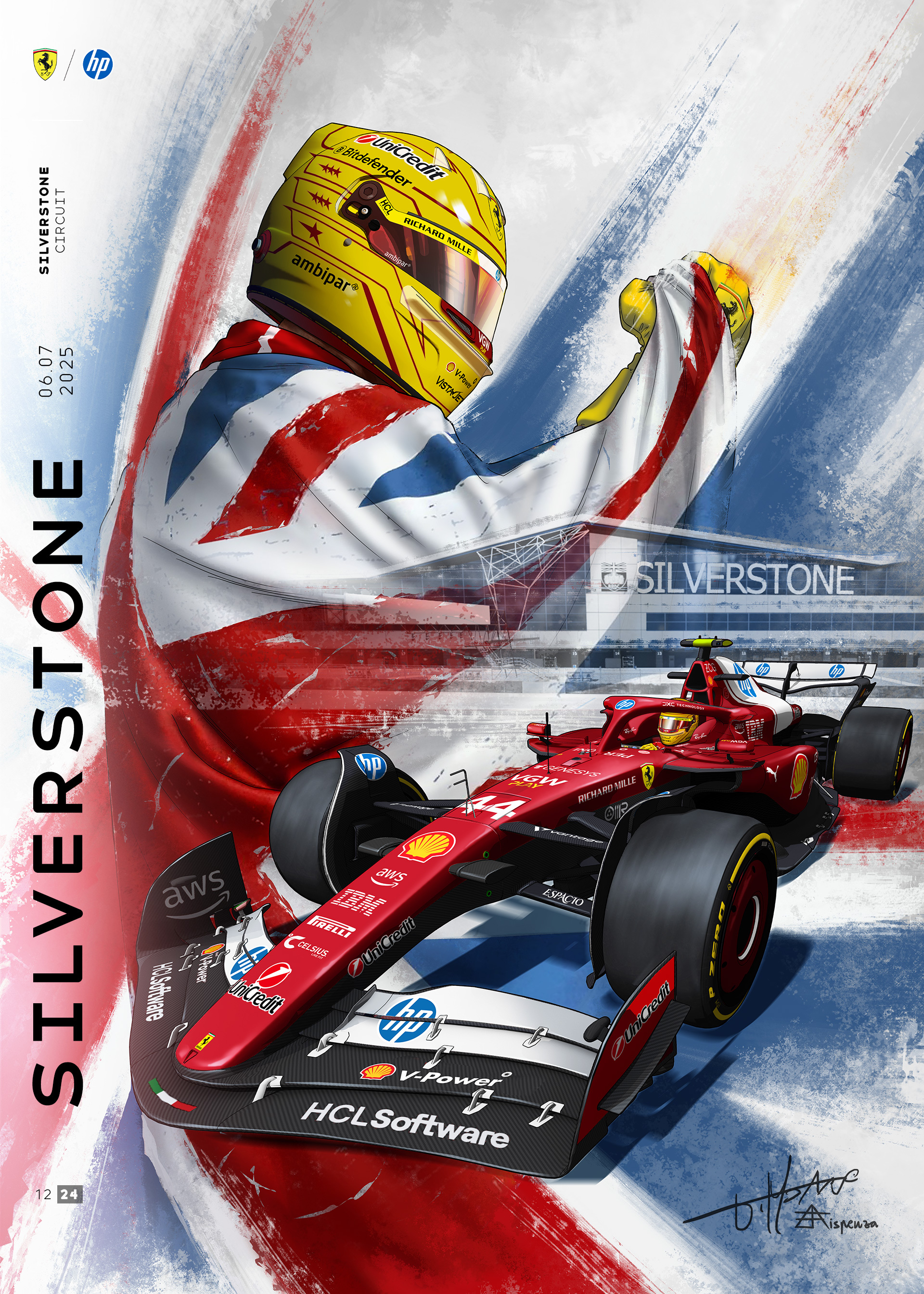 2025F1英国大奖赛各车队海报鉴赏时间🎨打卡银石，F1赛车的起源地 🇬🇧