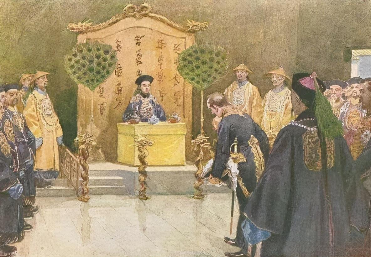 马戛尔尼在来华之前做足了功课，知道一位俄国特使曾经拒绝磕头，但仍然签订了条约。而