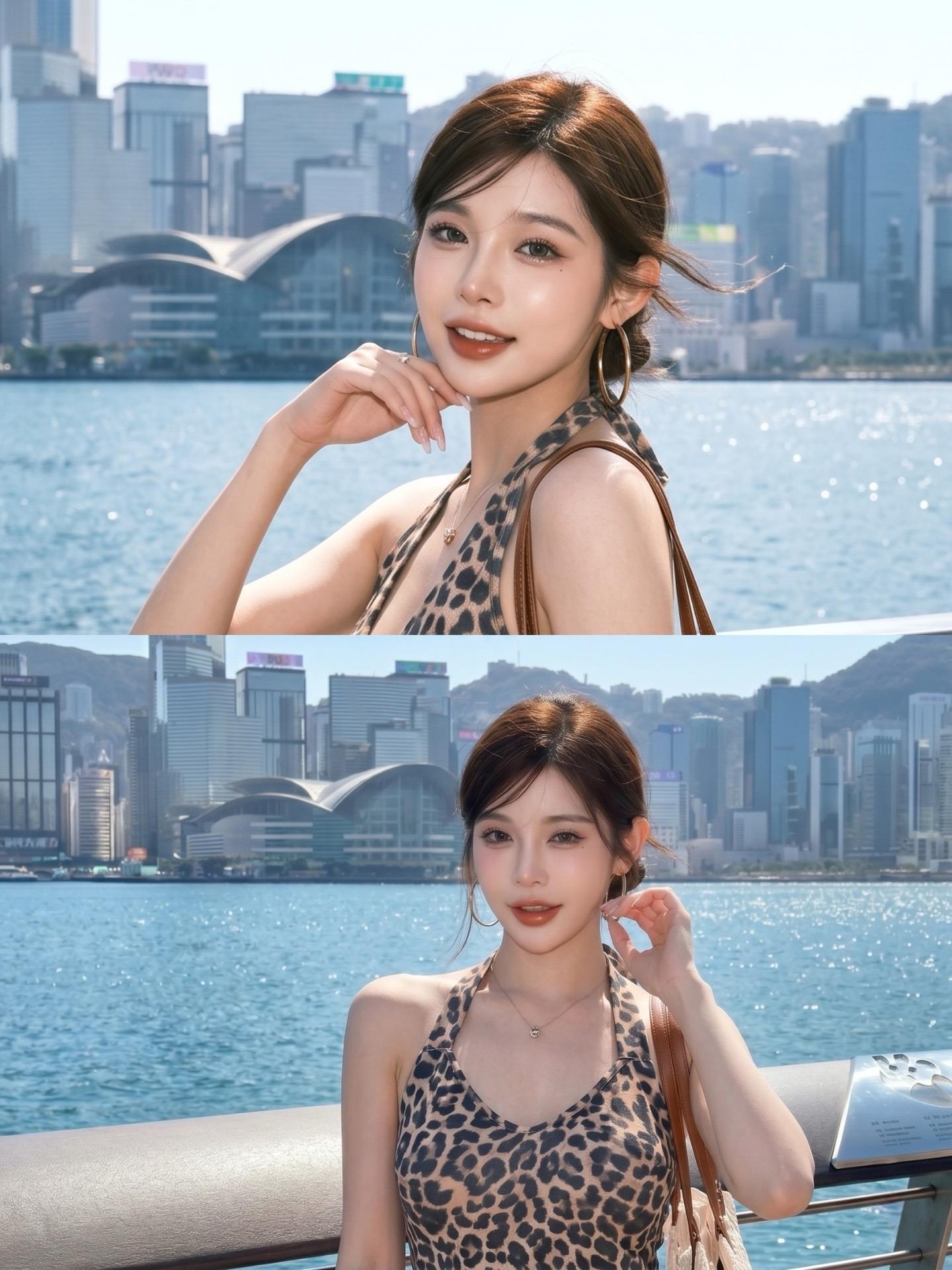 香港约拍📸在维港当港风女主也太快乐了吧。