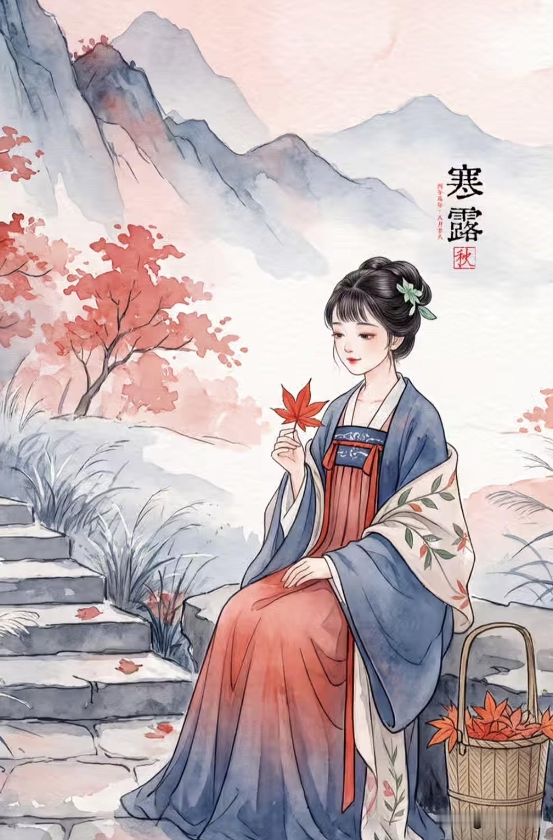 你知道寒露三候吗？
一候鸿雁来宾。
二候雀入大水为蛤。
三候菊有黄华。
十月晚秋