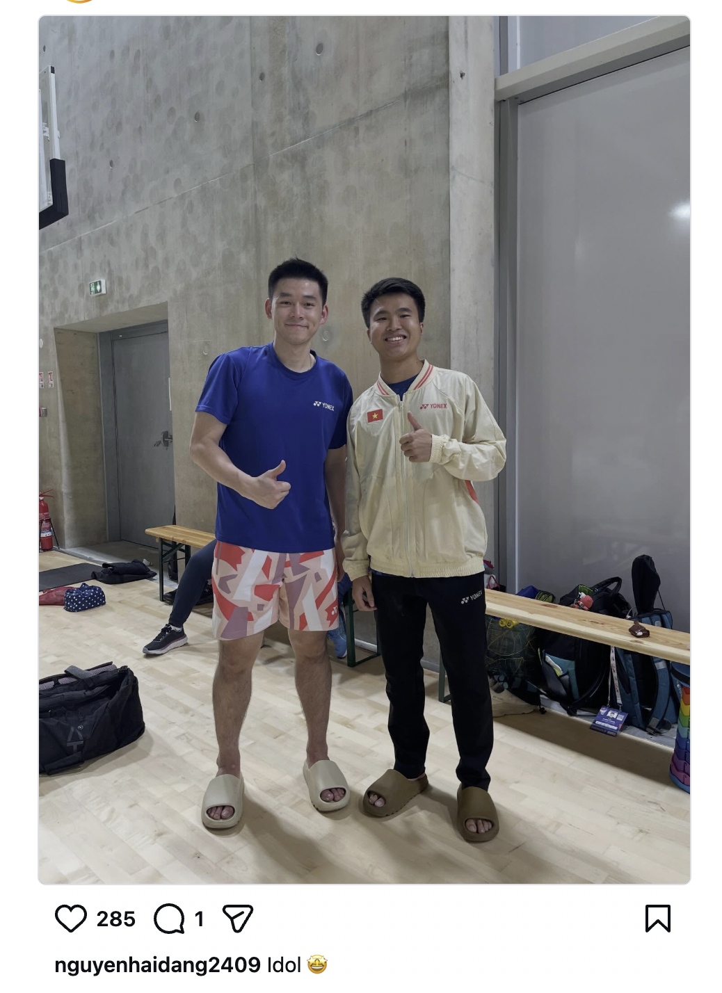 🇻🇳阮海当的idol是昆昆 羽毛球