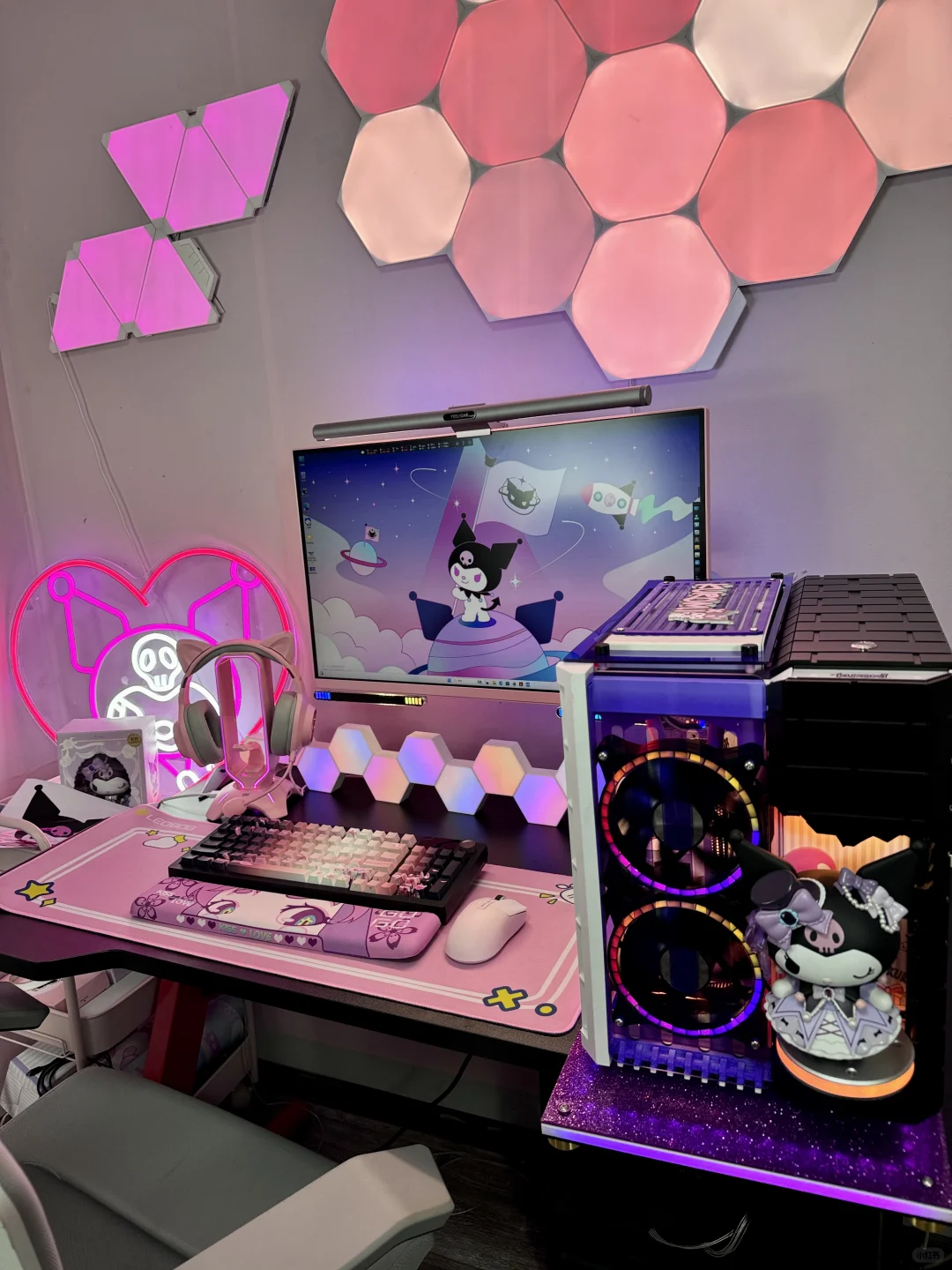 ⋆👿⋆糟糕.ᐟ.ᐟ  被库洛米电竞房可爱到了⌨️