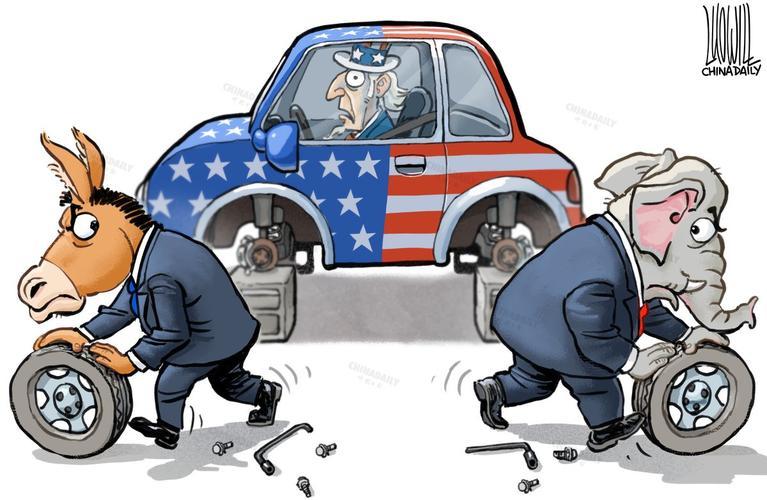 当自由女神像脚下的落叶堆到第三层时，美国联邦政府部分停摆进入第22天，正式超越克