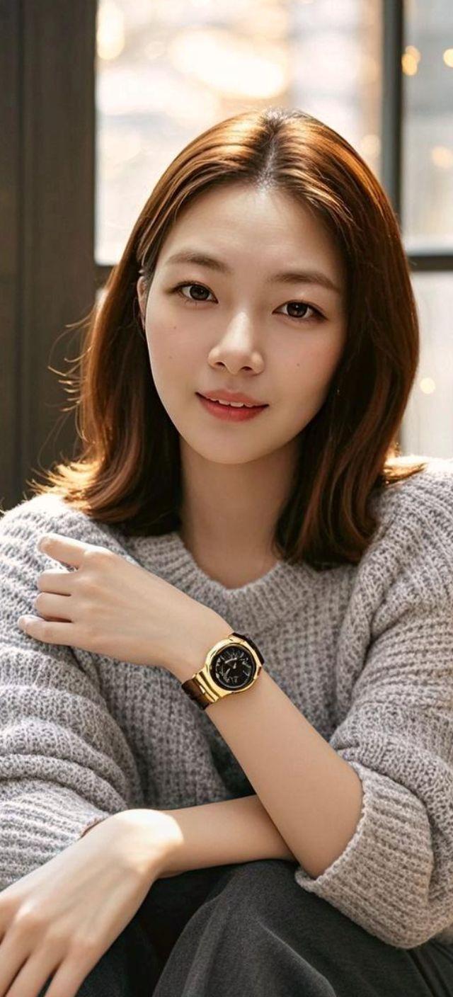 AI浅柔时光 甜系女孩 优雅气质写真穿搭日常分享