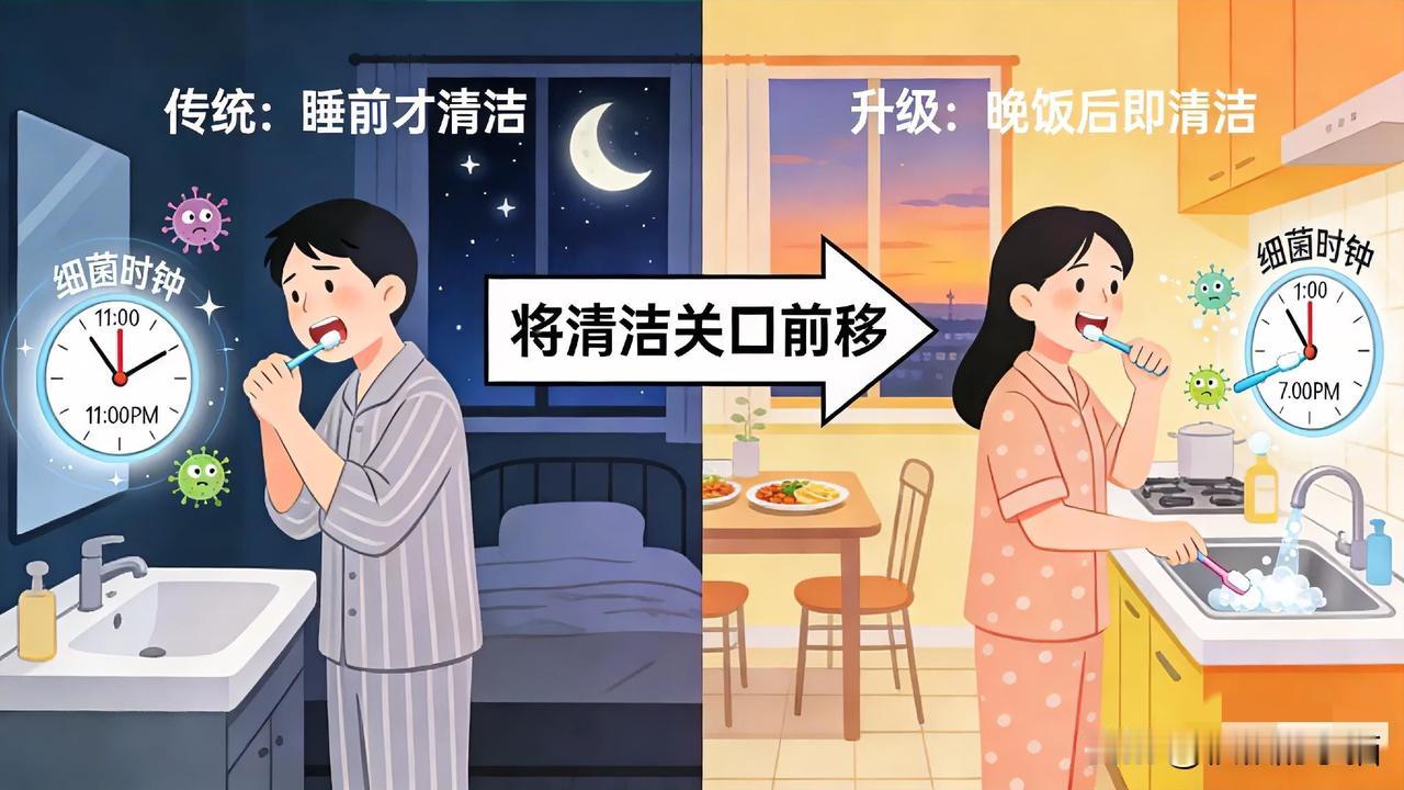 睡前刷牙没错，但“晚饭后刷牙”才是更好的时机

我们从小被教导“睡前刷牙”，这本