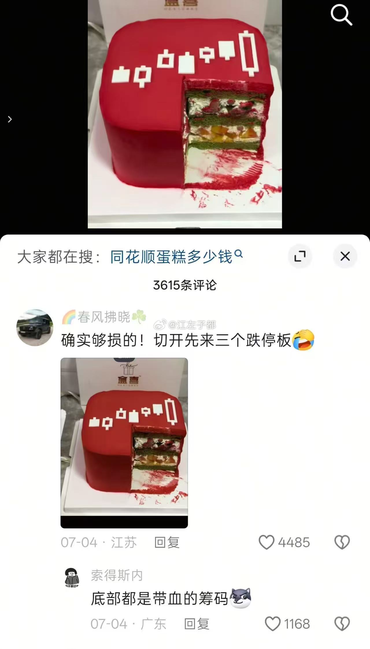 同花顺蛋糕。。。 