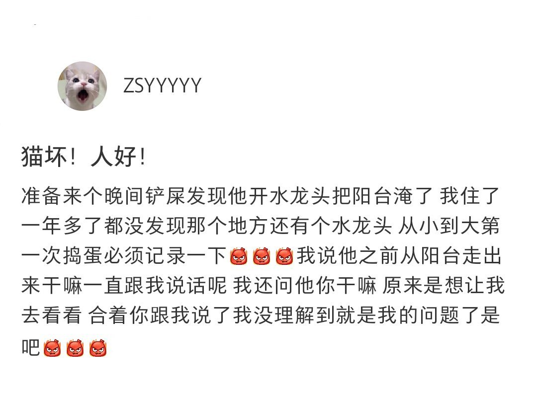 猫猫开水龙头把阳台淹了…明明是小猫帮忙洗家具，猫好，人坏[doge] ​​​