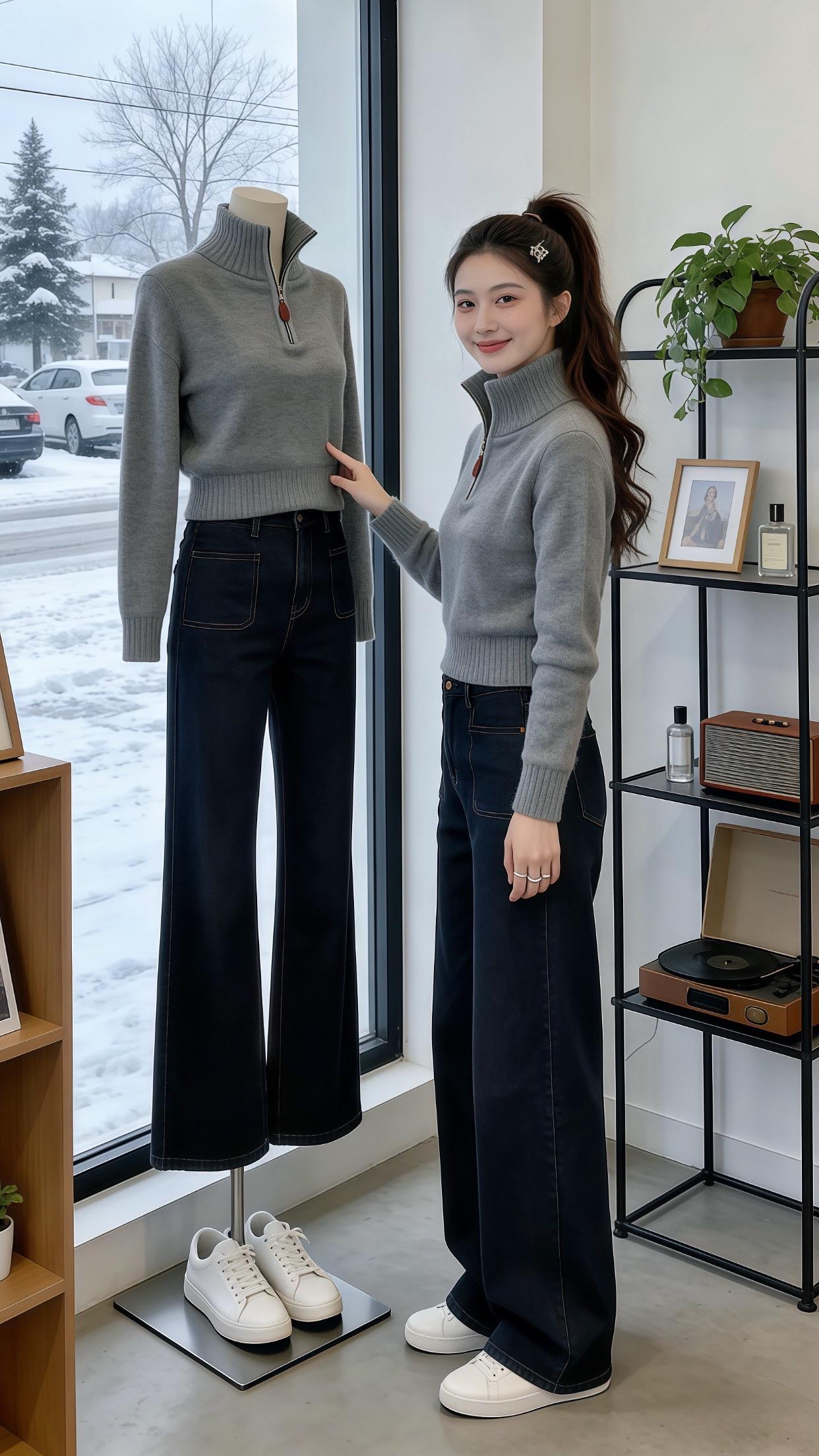 小个子一周不重样的通勤穿搭 新年战袍我回家穿哪套 冬日穿搭一周不重样 ...