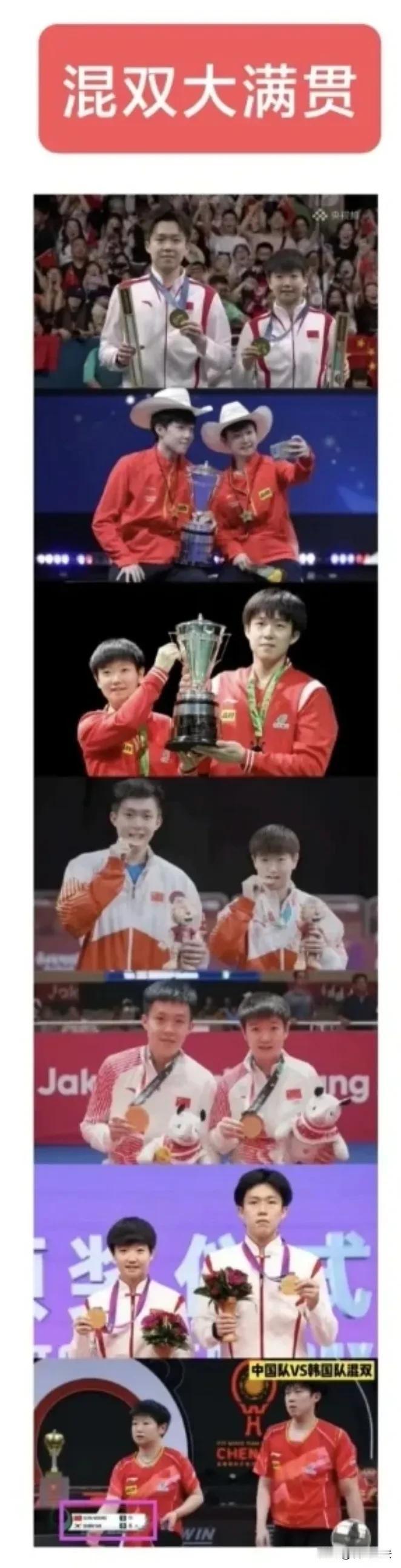 王楚钦夺得大满贯（2）

在混双领域成就非凡，成功实现大满贯壮举。

他先后夺得