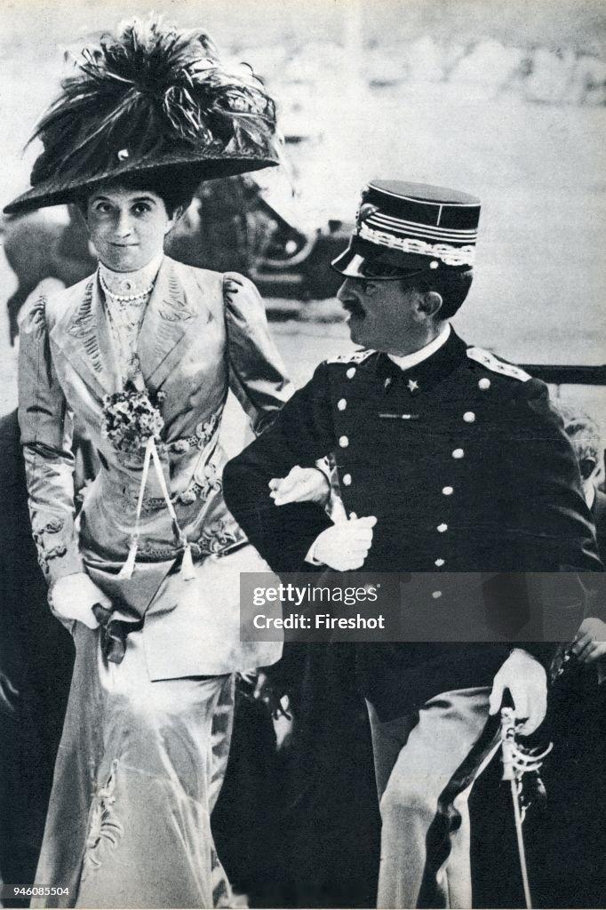 老照片 意大利维克托·伊曼纽尔三世身高只有152，而他妻子伊莲娜180还可能往小